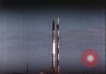 Image of Failed rocket launch explosion Cape Canaveral Florida USA, 1957, second 60 stock footage video 65675080958