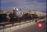 Image of rocket sled preparations New Mexico United States USA, 1960, second 35 stock footage video 65675080959