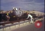 Image of rocket sled preparations New Mexico United States USA, 1960, second 41 stock footage video 65675080959