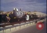 Image of rocket sled preparations New Mexico United States USA, 1960, second 44 stock footage video 65675080959