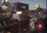 Image of rocket sled preparations New Mexico United States USA, 1960, second 55 stock footage video 65675080959