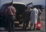 Image of chimpanzee rocket sled testing preparations New Mexico United States USA, 1960, second 10 stock footage video 65675080960