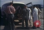 Image of chimpanzee rocket sled testing preparations New Mexico United States USA, 1960, second 13 stock footage video 65675080960