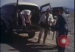 Image of chimpanzee rocket sled testing preparations New Mexico United States USA, 1960, second 17 stock footage video 65675080960