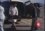 Image of chimpanzee rocket sled testing preparations New Mexico United States USA, 1960, second 23 stock footage video 65675080960