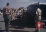 Image of chimpanzee rocket sled testing preparations New Mexico United States USA, 1960, second 29 stock footage video 65675080960