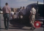 Image of chimpanzee rocket sled testing preparations New Mexico United States USA, 1960, second 30 stock footage video 65675080960