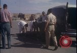 Image of chimpanzee rocket sled testing preparations New Mexico United States USA, 1960, second 31 stock footage video 65675080960