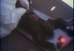 Image of chimpanzee rocket sled testing preparations New Mexico United States USA, 1960, second 37 stock footage video 65675080960
