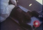 Image of chimpanzee rocket sled testing preparations New Mexico United States USA, 1960, second 38 stock footage video 65675080960