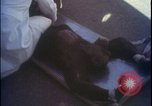 Image of chimpanzee rocket sled testing preparations New Mexico United States USA, 1960, second 39 stock footage video 65675080960