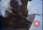 Image of chimpanzee rocket sled testing preparations New Mexico United States USA, 1960, second 51 stock footage video 65675080960