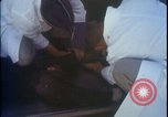 Image of chimpanzee rocket sled testing preparations New Mexico United States USA, 1960, second 53 stock footage video 65675080960