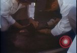Image of chimpanzee rocket sled testing preparations New Mexico United States USA, 1960, second 61 stock footage video 65675080960