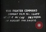 Image 383e escadron combat aérien Europe, 1944, de la seconde 1 séquences d'archives historiques vidéo 65675080963
