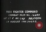 Image 383e escadron combat aérien Europe, 1944, de la seconde 3 séquences d'archives historiques vidéo 65675080963
