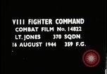 Image of Fighter aircraft chase and elimination Europe, 1944, second 1 stock footage video 65675080968