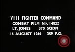 Image of Fighter aircraft chase and elimination Europe, 1944, second 3 stock footage video 65675080968