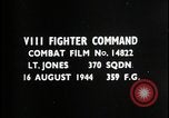 Image of Fighter aircraft chase and elimination Europe, 1944, second 4 stock footage video 65675080968