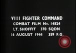 Image of Fighter air and ground combat Europe, 1944, second 10 stock footage video 65675080969
