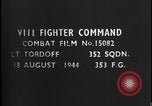 Image of US Army Air Force ground strafe Europe, 1944, second 1 stock footage video 65675080970