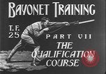 Image of US Army bayonet qualification course United States USA, 1938, second 5 stock footage video 65675080972