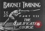 Image of US Army bayonet qualification course United States USA, 1938, second 12 stock footage video 65675080972