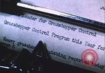 Image of grasshopper outbreak emergency response United States USA, 1951, second 45 stock footage video 65675081015